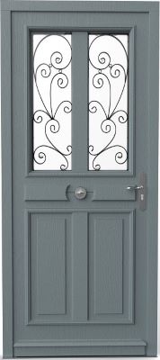 porte entree bois romance