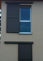 volet coulissant bois persiennes lames americaine